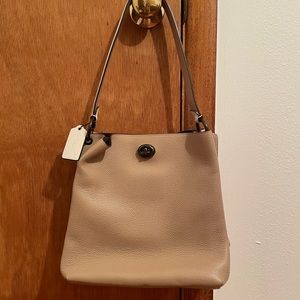 Coach Mollie Bucket Bag Pink and Taupe